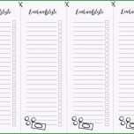 Atemberaubend 15 Einkaufsliste Vorlage