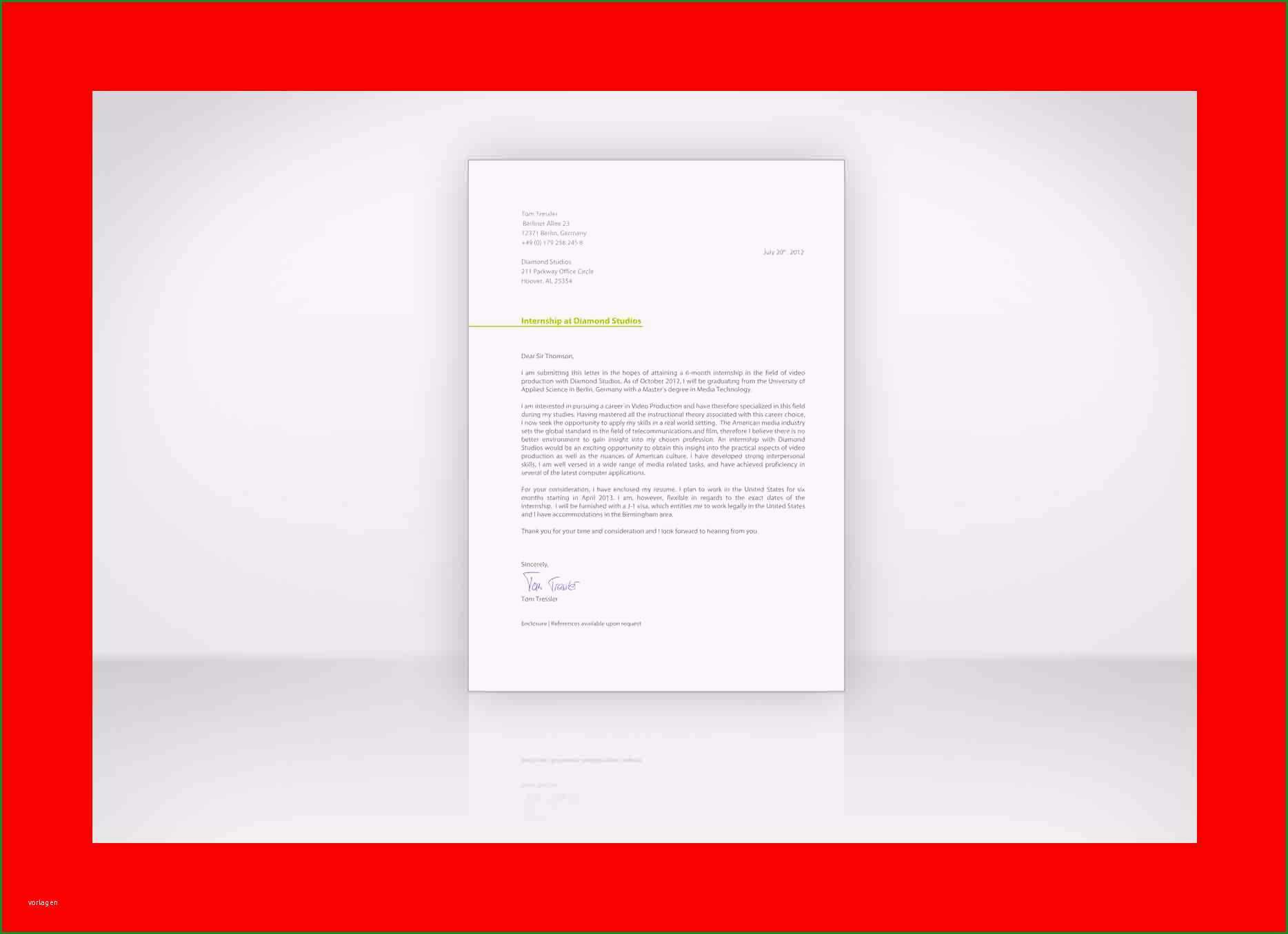 coverletter example cv englisch muster
