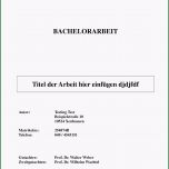 Atemberaubend Das Deckblatt Der Bachelorarbeit Abschlussarbeiten