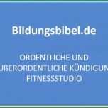 Atemberaubend Kündigung Fitnessstudio Vorlage Muster Kündigen