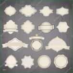 Atemberaubend Künstlervertrag Label Vorlage Fabelhaft Vektor Vintage