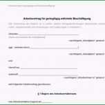 Atemberaubend Minijob Arbeitsvertrag Vorlage Download