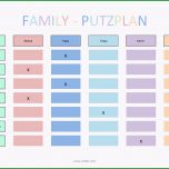 Atemberaubend Putzplan Vorlage Familie sonstiges Pinterest