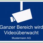 Atemberaubend Videoüberwachung Hinweisschild Gratis Word