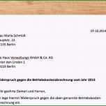 Atemberaubend Widerspruch Nebenkostenabrechnung Mustervorlage