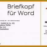 Außergewöhnlich 12 Briefkopf Vorlage Word Kostenlos