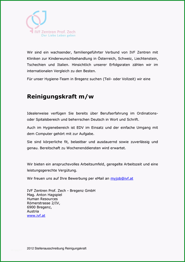 18 bewerbung als reinigungskraft 2