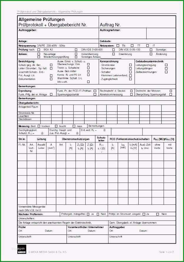 messprotokoll excel vorlage
