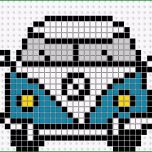 Außergewöhnlich Bügelperlen Vorlage Bulli Bügelperlen