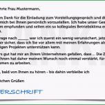 Außergewöhnlich Dankschreiben Zur Bewerbung Nach Dem Vorstellungsgespräch