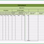 Außergewöhnlich Elektronisches Fahrtenbuch Als Excel Vorlage