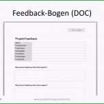 Außergewöhnlich Feedback Vom Projektteam Einfordern Mit Feedback Bogen