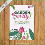 Außergewöhnlich Garten Party Plakat Vorlage
