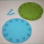 Außergewöhnlich Klassenkunst Bastelvorlage Uhr