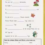 Außergewöhnlich Lückentext Zum Jahr Schule