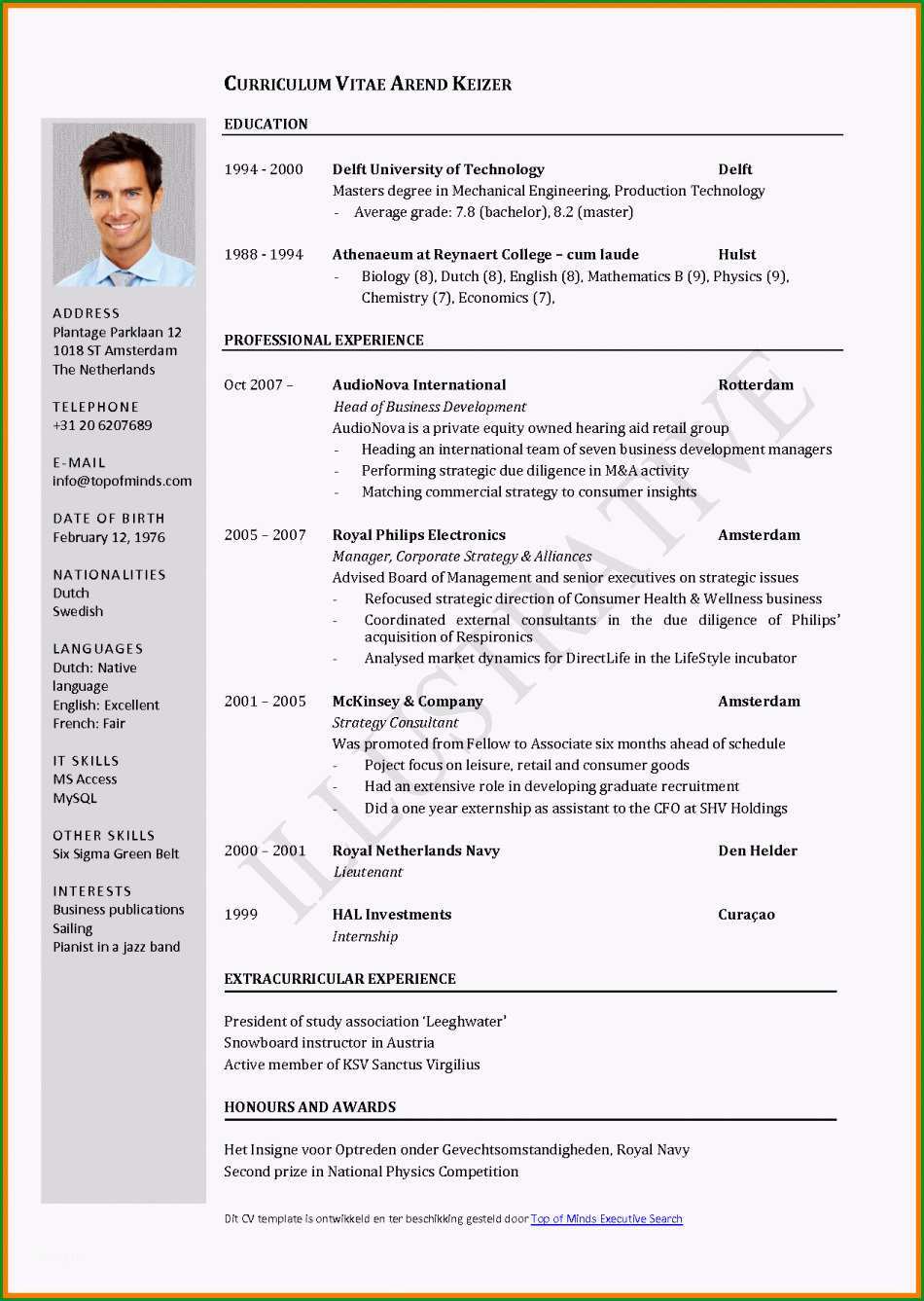 positiv cv in englisch muster lebenslauf englisch vorlage cv