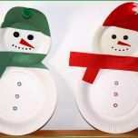 Außergewöhnlich Schneemann Aus Papptellern Basteln