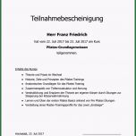 Außergewöhnlich Semco Hilfe Teilnahmebescheinigung