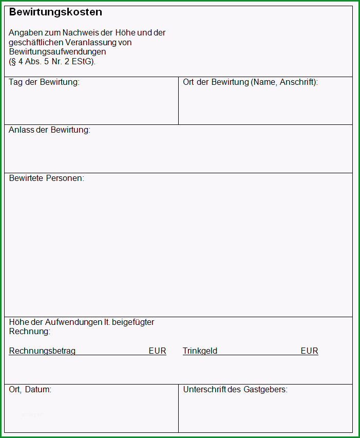 bewirtungsbelege richtig ausfuellen
