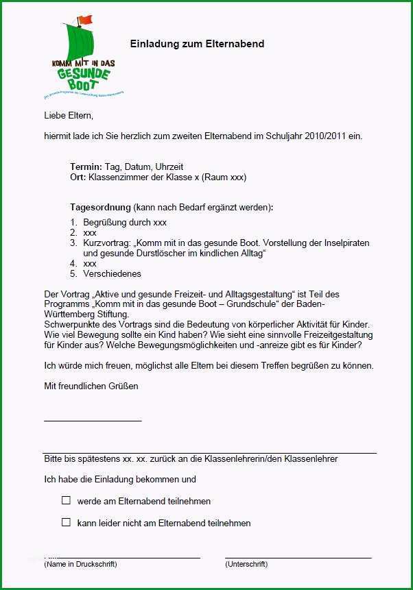 Ausgezeichnet Elternbrief Vorlage Ausflug Genial Vorlagen Basteln