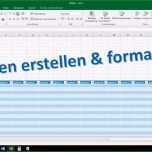 Ausgezeichnet Excel Tabelle Erstellen Und formatieren [tutorial 2016