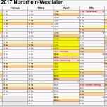 Ausgezeichnet Excel Vorlage Kalender 2017 Luxus Kalender 2017 Nrw Ferien