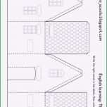 Ausgezeichnet Haus Basteln Papier Vorlage