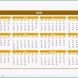 Ausgezeichnet Jahreskalender 2016 Für Excel