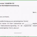 Ausgezeichnet Kfz Versicherung Kndigen Vorlage Designautoversicherung