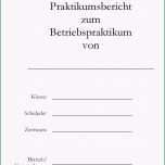 Ausgezeichnet Praktikumsmappe Deckblatt Vorlage Word Beispiele Für