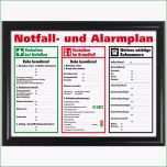Ausgezeichnet Schild Aushang Notfallplan Alarmplan A4 A3 Gerahmt Zum
