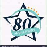Ausgezeichnet Template Logo 80 Anniversary Vector Stockfotos &amp; Template