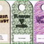 Ausgezeichnet Türschild Vorlagen Download