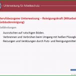 Ausgezeichnet Unterweisung Reinigungskraft sofort Download