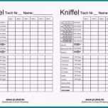 Bemerkenswert 15 Kniffel Vorlage Word