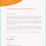 Bemerkenswert Bewerbung Als Muster