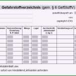 Bemerkenswert Gefahrstoffverzeichnis Vorlage