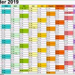 Bemerkenswert Kalender 2019 Zum Ausdrucken Als Pdf 16 Vorlagen Kostenlos