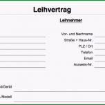 Bemerkenswert Kostenlose Vorlage Leihvertrag Privatperson Word