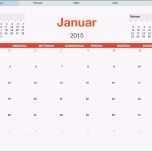Bemerkenswert Numbers Vorlage Kalender 2015