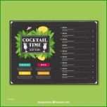 Bemerkenswert Schöne Cocktailkarte Vorlage