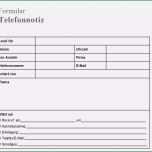 Bemerkenswert Telefonnotiz Vorlage Kostenlos Großartig Richtig