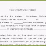 Beste 13 Bankvollmacht Vorlage Kostenlos