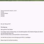 Beste 17 Kündigungsschreiben Vorlage Arbeit