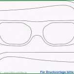 Beste Eine Brille Basteln Vorlage &amp; Anleitung
