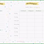 Beste Gratis Wochenplan Vorlage Zum Ausdrucken Für Den Speiseplan