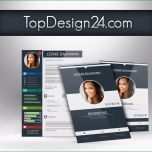 Beste Moderne Bewerbung topdesign24 Ideales Deckblatt