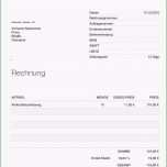 Beste Numbers Vorlage Rechnung