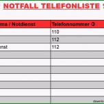 Beste Telefonliste Zum Ausfüllen Für Den Notfall