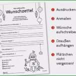 Beste Vorlage Für Den Weihnachtswunschzettel Free Printable